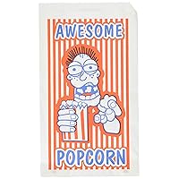 2-Ounce Popcorn Bags – Case of 100 Individual Popcorn Snack Bags – Grease Resistant Coated Paper with Large Opening by Great Northern Popcorn