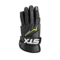 STX Stallion 200 Lacrosse Gloves, Black/Grey, Small