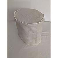 Cream Burlap Cover Compatible with Keurig Coffee Brewing System (K Compact, Cream)