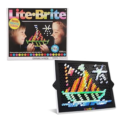 Lite Brite Ultimate Classic, Light up creative activity toy, Gifts for girls and boys ages. Educational Learning, Fine Motor Skills