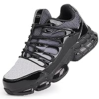 Steel Toe Work Shoes for Men Women Safety Composite Toe Sneakers Lightweight Comfortable Black Wide Utility Indestructible Industrial Construction Cushion Zapatos de seguridad para Hombres Mujer