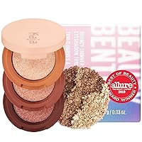 Eye Bento Collection - Bouncy Eyeshadow Trio | Gilded Bronze Tones, Travel Size, 03 Toasted Caramel, 2019 Allure Best of Beauty Award, 0.03 Oz