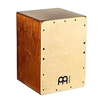Meinl Cajon Box Drum with Internal Snares - MADE IN EUROPE - Baltic Birch Frontplate / Almond Birch Body, Compact Size, 2-YEAR WARRANTY (JC50AB-B)