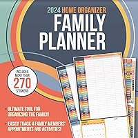 2024 Family Planner Wall Calendar with Reminder Stickers