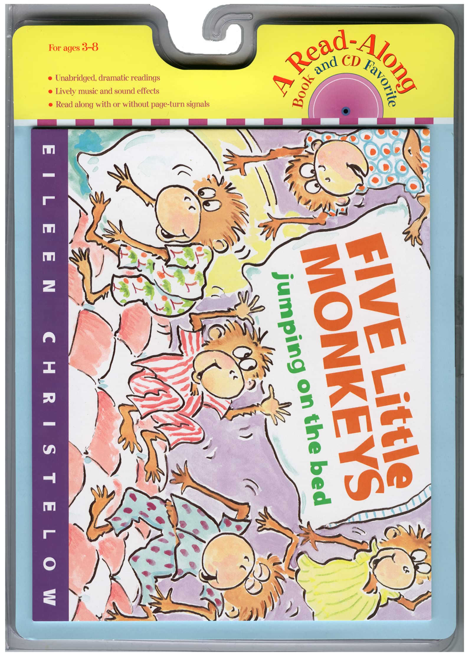 Five Little Monkeys Jumping on the Bed Book & Cd (A Five Little Monkeys Story)