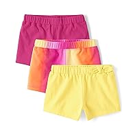The Children's Place Baby Girls' and Toddler Side Tie Pull on Shorts