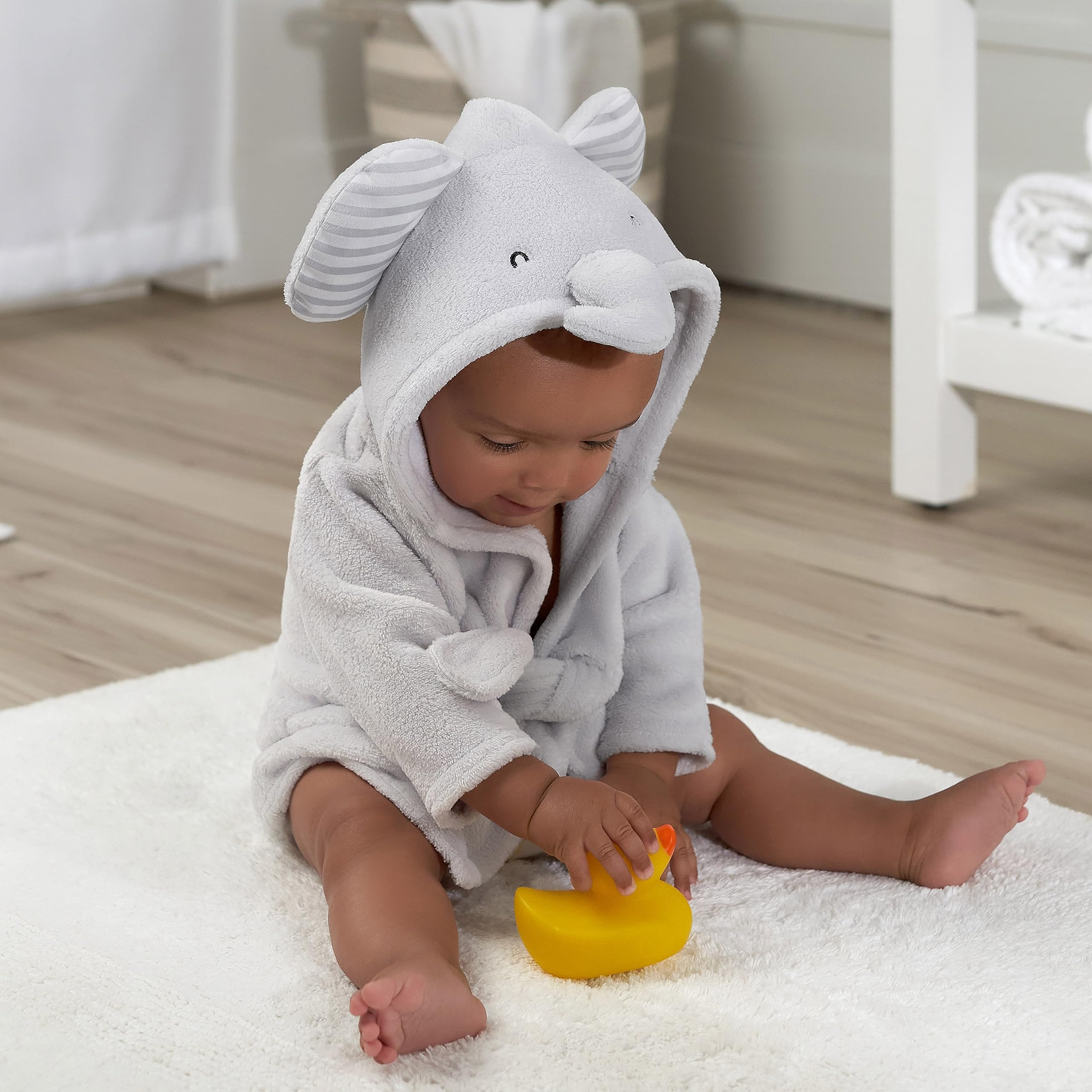 Gerber baby-girls Hooded Animal Character Bathrobe