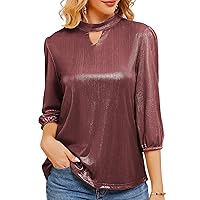 JASAMBAC Women's Sparkle Sequin Tops Shimmer Glitter Loose Cold Shoulder Party Tunic Batwing Dolman Dressy Tops