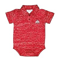 Space Dye Short Sleeve Golf Polo Baby Bodysuit Creeper Newborn Infants