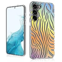 MYBAT PRO Slim Cute Clear Case for Samsung Galaxy S23 Plus Case 6.6 inch, Mood Series Crystal Stylish Hard PC + Soft TPU Bumper Shockproof Non-Yellowing Protective Cover for Women Girls, Zebra