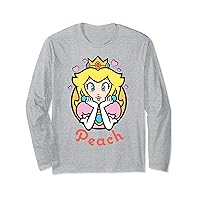 Nintendo Super Mario Princess Peach Portrait Long Sleeve T-Shirt