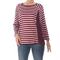 Michael Kors Womens Striped Pullover Blouse