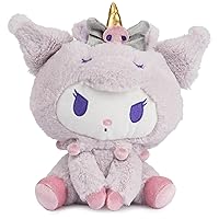 GUND Sanrio Kuromi Unicorn Plush Toy, Premium Stuffed Animal for Ages 1 and Up, Purple, 6”