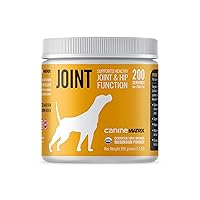 Canine Organic Mushroom Powder Joint and Hip Function Supplement for Dogs & Cats, USA Grown, Joint Health and Hip Function, 200 Grams (Packaging May Vary)