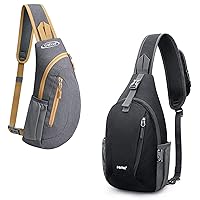 G4Free Sling Bags Small Chest Sling Backpack + RFID Crossbody Sling Shoulder Backpack Men Women Hiking Outdoor