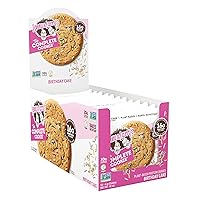 Lenny & Larry's The Complete Cookie, Birthday Cake, Soft Baked, 16g Plant Protein, Vegan, Non-GMO, 4 Ounce Cookie (Pack of 12)