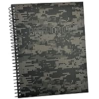 RE-FOCUS THE CREATIVE OFFICE, Password Book Keeper, Small, Mini, Green, Camouflage, Alphabetical Tabs, Spiral Bound, Removable Sheets, Journal Organizer, Includes Website Address, Username, Password