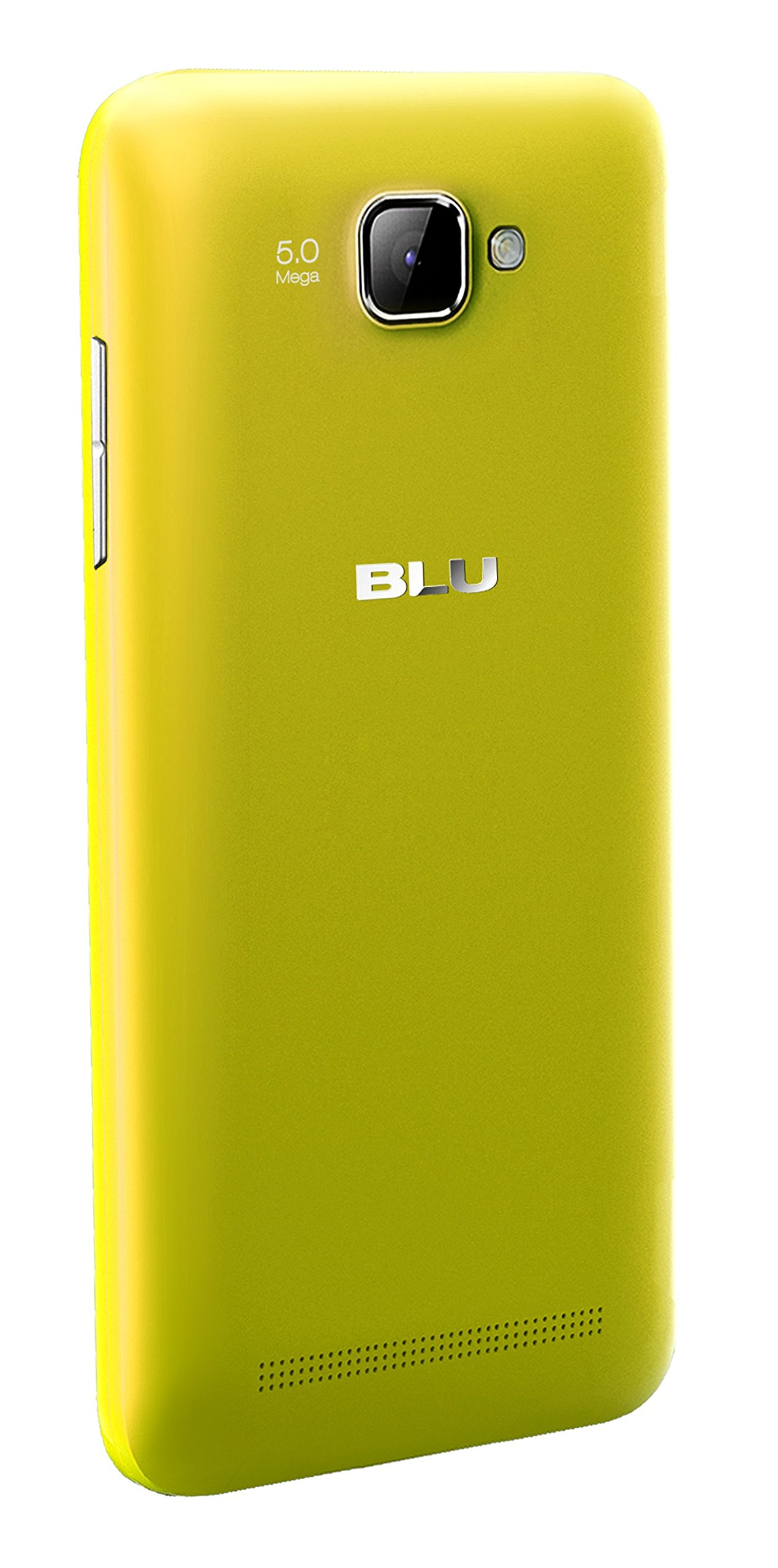 BLU Dash 5.0+ 1.3 GHz Quad Core 4.4KK HSPA+ with 5MP Camera Unlocked Smartphone - Retail Packaging - Yellow