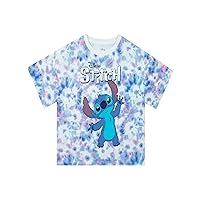 Disney Lilo and Stitch T-Shirt | Tie Dye Stitch Clothing for Kids | Official Lilo & Stitch Gifts for Girls | 12 Multicolored