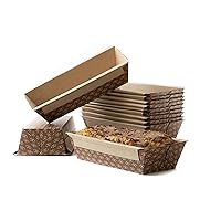 Disposable Bread Loaf Pans for Baking - 7 x 3.5 x 2 Inches - Medium Kraft Paper Bread Pan - SET of 32