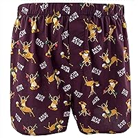 Men's Funny Patterned Soft Cotton Novelty Boxer Shorts Underwear S-XXL