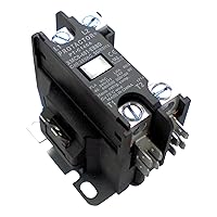 1 Pole 40 AMP Heavy Duty AC Contactor Replaces Virtually All Residential 1 Pole Models