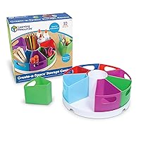 Learning Resources Create a Space Storage Center - 10 Piece set Art/Desk Organizer for Kids, Crayon/Homeschool Organizers and Storage