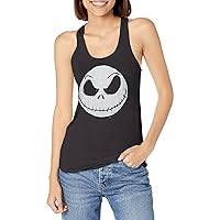 Disney Women's The Nightmare Before Christmas Big Face Jack Junior's Plus Short Sleeve Tee Shirt