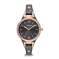 FOSSIL Georgia Women's Quartz Watch with Stainless Steel or Leather Strap
