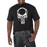 Marvel Big & Tall Classic Skull Face Men's Tops Short Sleeve Tee Shirt