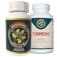 Vegi Caps + Turmeric Combo - Immune System Support with Enhancement for Joints and Digestion (Bundle with 1 Bottle Vegi-Caps and 1 Bottle Turmeric)