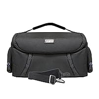 Vidpro DSLR and Video Camera Gadget Bag - Large Protective Case Includes Padded Dividers Handle and Shoulder Strap Compatible with Most Camera Brands Fits 1-2 DSLR Cameras 4 Lenses and Accessories