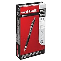 Uniball Signo 207 Gel Pen 12 Pack, 0.5mm Micro Black Pens, Gel Ink Pens | Office Supplies Sold by Uniball are Pens, Ballpoint Pen, Colored Pens, Gel Pens, Fine Point, Smooth Writing Pens