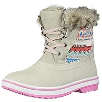 Northside Brookelle Snow Boot, Birch/Pink, 3 M US Infant
