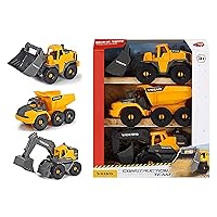 DICKIE TOYS - 10 Inch Construction Truck 3 Pack (203725007)