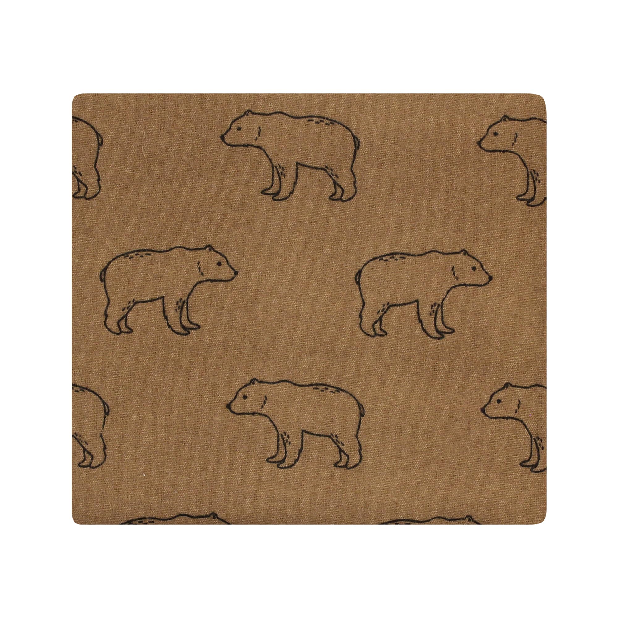 Hudson Baby Unisex Baby Cotton Flannel Receiving Blankets, Brown Bear, One Size