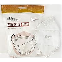 Disposable Face Masks, Pack of 10, Mouth and Nose Safety Protection, 5-Layer Filter Barrier/Manufactured for and Sold Exclusively by DecoPro
