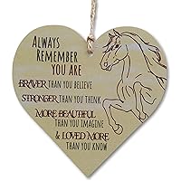 CARISPIBET Always remember your are braver stronger more beautiful & loved more than you think home signs inspirational and motivational decor gifts signs wall art 5