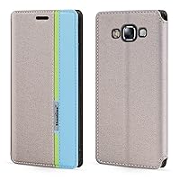 Samsung Galaxy E7 Case,Fashion Multicolor Magnetic Closure Leather Flip Case Cover with Card Holder for Samsung Galaxy E7 (5.5”)