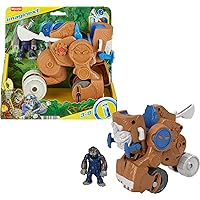 Fisher-Price Imaginext Preschool Toy Monkey Catapult Poseable Figure Set with Launching Action for Pretend Play Ages 3+ Years