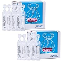 Nebulizer Diluent for Inhalators Machine Kids & Adults Clear Congestion from Airways & Lungs Albuterol Solution (50 Sterile Saline Bullets of 0.17 Fl Oz)