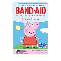 Brand Adhesive Bandages, Peppa Pig, Assorted Sizes, 20 Count (Pack of 24)