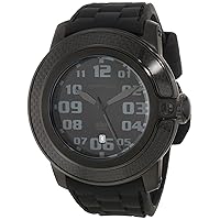 Glam Rock Men's GR33003 SoBe Black Dial Black Silicon Watch