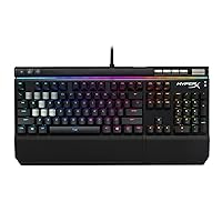 HyperX Alloy Elite RGB - Mechanical Gaming Keyboard - Software-Controlled Light & Macro Customization - Clicky - Cherry MX Blue - RGB LED Backlit (HX-KB2BL2-US/R1) (Renewed)