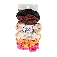 Ouchless Womens Hair Scrunchie - 12 Count, Warm Tones - Suitable for All Hair Types - Pain-Free Hair Accessories for Women Perfect for Long Lasting Braids, Ponytails and More