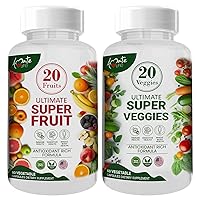Fruit And Veggies Supplements With 70 Fruits & Vegetables | Super Strength Superfood Supplements For Men & Women | Dietary Nutritional Balance & Energy | Natural Fruit And Veggie Capsules 120 Capsules