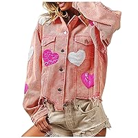 Autumn Winter Valentine's Day Love Beads Jacket European and American Style Loose Corduroy Top Lady Down Coat Women Winter Plus Size