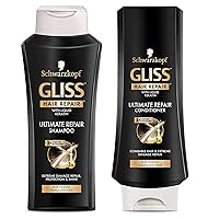 GLISS Hair Repair Ultimate Repair Set with Shampoo and Conditioner for Damaged Hair, Set of 2