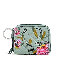 Vera Bradley Women's Cotton Petite Zip-Around Wallet with RFID Protection