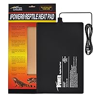iPower Reptile Heat Pad 8X12 Inch 16W Under Tank Terrarium Warmer Heating Mat for Turtle, Lizard, Frog, Snake, Reptile, and Other Small Animals